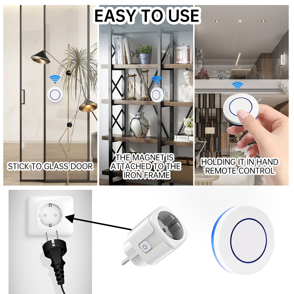 Wireless Socket RF433 Smart Ho - Universal Remote Smart Home ulasan dan harga