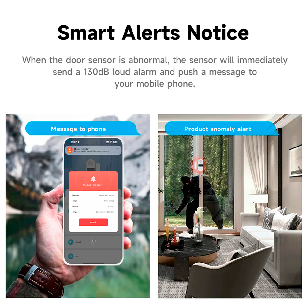 Tuya Zigbee Wireless Door Wind - Wireless Door Sensor ulasan dan harga