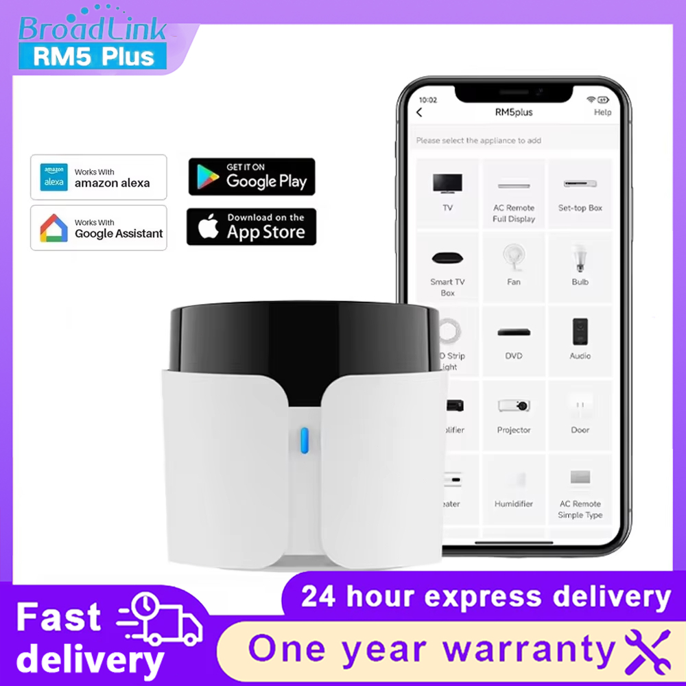 BroadLink RM5 Plus WiFi IR Sma - Smart Home Plus ulasan dan harga