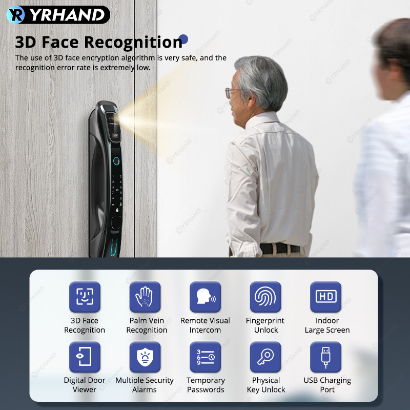 Smart Lock 3D Face Recognition - Smart Home Door Lock ulasan dan harga